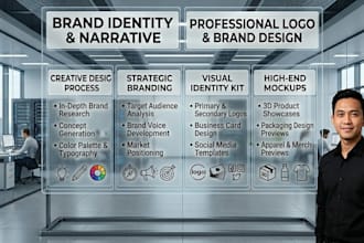 create professional brand identity and narrative