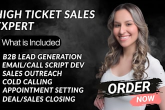 be your high ticket sales closer sales person and b2b sales expert
