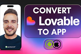 convert your lovable website to app android and ios app mobile app development