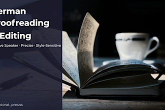 proofread and edit your german text