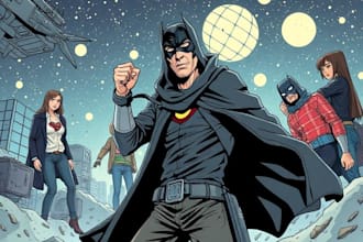 draw special comic illustration or graphic novel