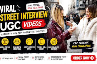 create ugc spokesperson street interview video for social medial ads and brands