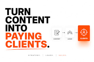 be your social media marketing strategist, content into paying clients