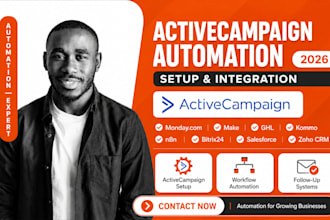 setup activecampaign automation monday make ghl kommo n8n bitrix salesforce zoho