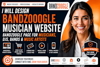 sqaurespace wix bandzoogle musician website bandzoogle page musician dj music