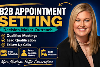 do b2b appointment setting with cold calling and follow up