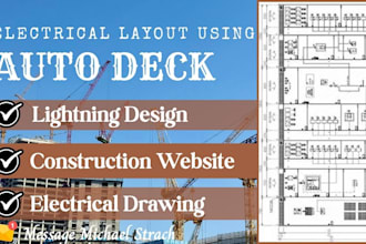 create electrical plan layout, lighting design, plumbing plans using autodeck