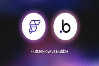 build custom no code app with adalo, bubble, flutterflow, mvp mobile app