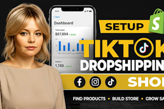 setup facebook shop tiktok shop instagram shop promotion, snapchat spot setup