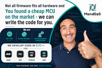 write embedded firmware for avr pic stm32 and nrf
