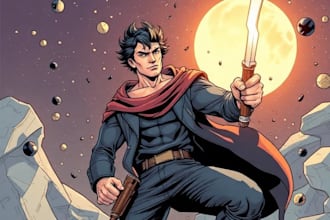 draw special comic illustration or graphic novel