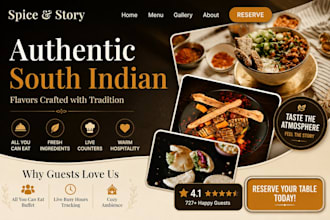build a modern restaurant website with menu and booking