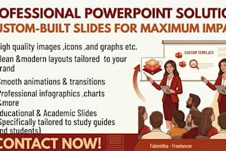 design a creative professional presentation using powerpoint