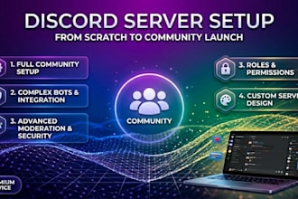 build a professional discord community server with advanced setup