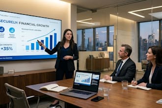 design professional fundraising pitch deck, investor pitch deck and presentation