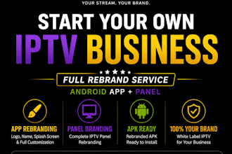 rebrand your android iptv app