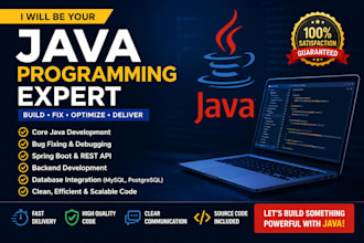 be your java programming expert, fix bugs, build projects