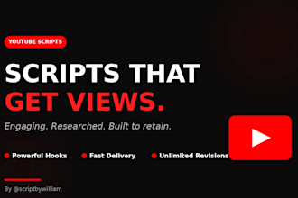 write an engaging youtube script for your channel