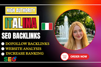 create SEO backlinks with premium italian link building