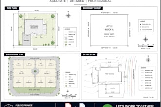 deliver accurate site plans, subdivision designs, and survey cad drawings