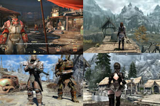 create, port, edit custom 3d models for skyrim, ffxiv, fallout, starfield, gmod