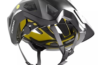 create realistic 3d bike helmet model and product rendering