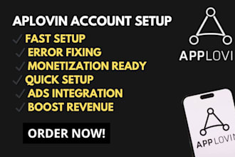 help to create applovin account setup