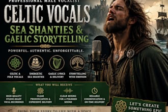 sea shanty, irish celtic, metal sreaming, tech house, country singer