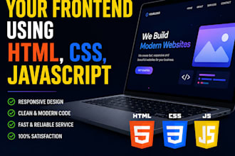 frontend website or simple web app with HTML CSS js node