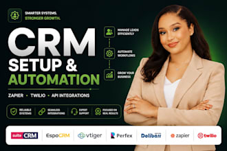 integrate suitecrm espocrm vtiger, zapier twilio, perfex dolibarr modules