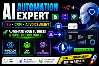 build n8n ai automation crm workflow and ai voice agent