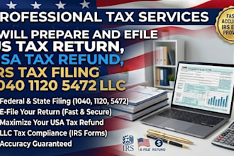 prepare and efile US tax return USA tax refund irs tax return
