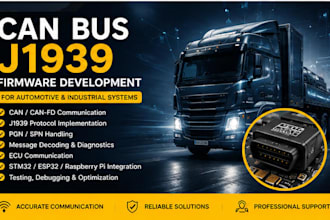 develop can bus j1939 firmware for automotive and industrial systems