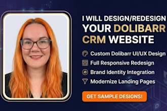 design or redesign your dolibarr CRM and cms website