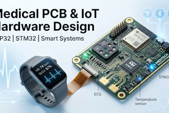 design medical device pcb, iot hardware, esp32, stm32 and smart systems