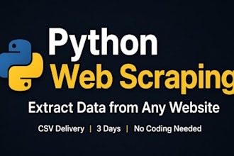 build a python web scraping script to extract data from any website
