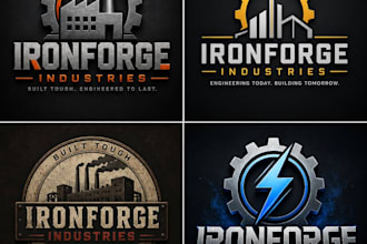 do 3d industrial logo design