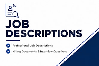 create professional job descriptions and hiring documents