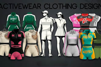 design activewear gym wear and sportswear tech pack for your fitness brand