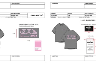 create a factory ready clothing tech pack for manufacturers