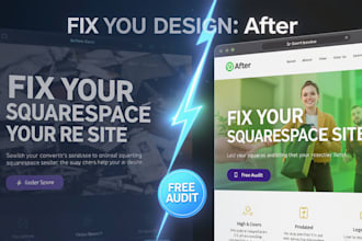 fix squarespace website issues, improve design, speed, and conversions