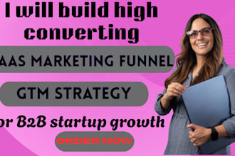 build high converting saas marketing funnel, GTM strategy for b2b startup growth
