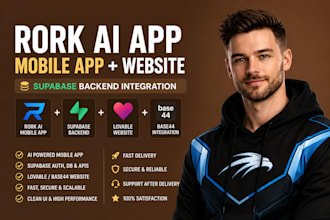rork app mobile app rork ai supabase backend integration lovable website base44
