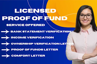 do verified and notarized proof of funds documentation and bank style letter