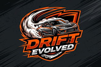 design a bold and dynamic drift logo for your brand