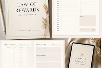 design aesthetic digital and printable custom planners