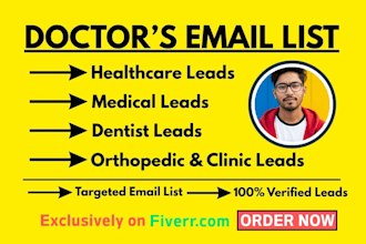 provide verified doctor email list and healthcare leads