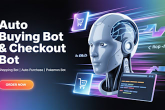 build auto buying bot, checkout bot, shopping bot, auto purchase bot, pok