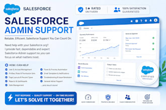 be your expert salesforce admin for support and automation