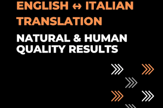 translate english to italian and italian to english